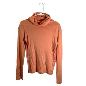 Sheridan Vintage Women's Orange Wool Blend Turtleneck Sweater